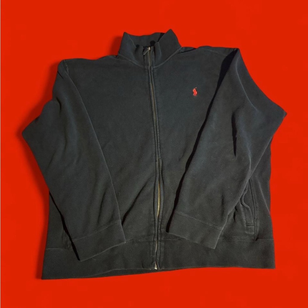 Ralph Lauren Black Zip Up Sweater
